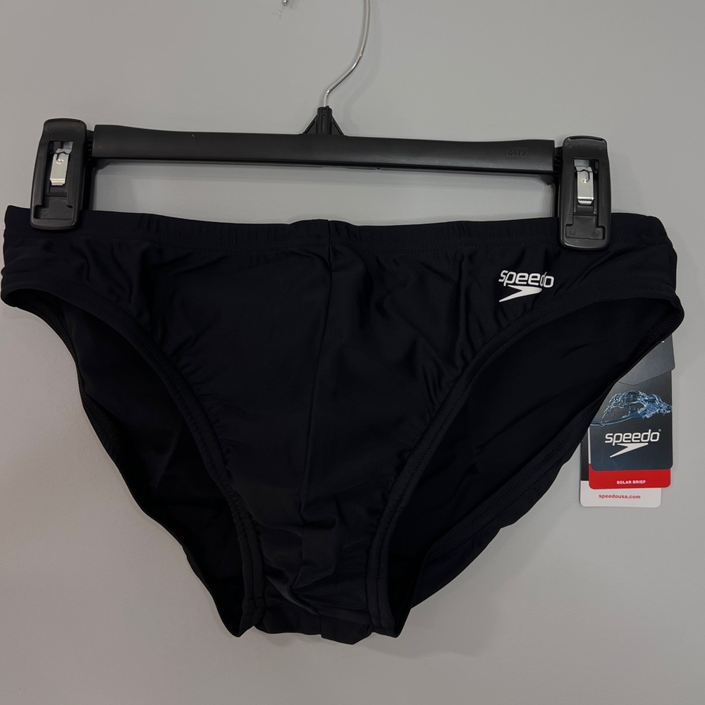 NWT Men’s Speedo Swimsuit PowerFlex Echo Solar, Swim Brief. Size 34.